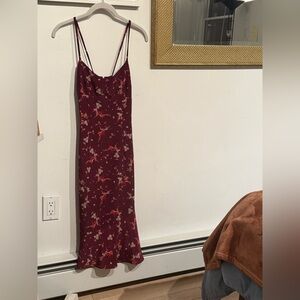 Summer dark purple floral Express dress